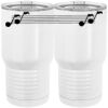 20 oz. Tall Stainless Steel Vacuum Insulated Tumbler White Thumbnail