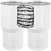 20 oz. Tall Stainless Steel Vacuum Insulated Tumbler White Thumbnail