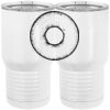 20 oz. Tall Stainless Steel Vacuum Insulated Tumbler White Thumbnail