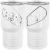 20 oz. Tall Stainless Steel Vacuum Insulated Tumbler White Thumbnail