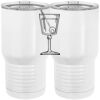 20 oz. Tall Stainless Steel Vacuum Insulated Tumbler White Thumbnail