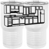 20 oz. Tall Stainless Steel Vacuum Insulated Tumbler White Thumbnail