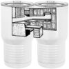 20 oz. Tall Stainless Steel Vacuum Insulated Tumbler White Thumbnail