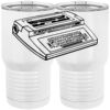 20 oz. Tall Stainless Steel Vacuum Insulated Tumbler White Thumbnail