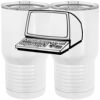 20 oz. Tall Stainless Steel Vacuum Insulated Tumbler White Thumbnail