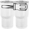 20 oz. Tall Stainless Steel Vacuum Insulated Tumbler White Thumbnail