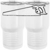 20 oz. Tall Stainless Steel Vacuum Insulated Tumbler White Thumbnail