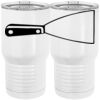 20 oz. Tall Stainless Steel Vacuum Insulated Tumbler White Thumbnail