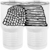 20 oz. Tall Stainless Steel Vacuum Insulated Tumbler White Thumbnail