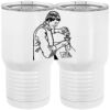 20 oz. Tall Stainless Steel Vacuum Insulated Tumbler White Thumbnail