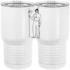 20 oz. Tall Stainless Steel Vacuum Insulated Tumbler White Thumbnail