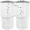 20 oz. Tall Stainless Steel Vacuum Insulated Tumbler White Thumbnail