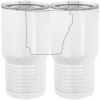 20 oz. Tall Stainless Steel Vacuum Insulated Tumbler White Thumbnail