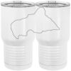 20 oz. Tall Stainless Steel Vacuum Insulated Tumbler White Thumbnail