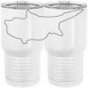 20 oz. Tall Stainless Steel Vacuum Insulated Tumbler White Thumbnail