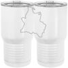 20 oz. Tall Stainless Steel Vacuum Insulated Tumbler White Thumbnail