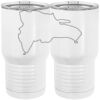20 oz. Tall Stainless Steel Vacuum Insulated Tumbler White Thumbnail