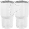 20 oz. Tall Stainless Steel Vacuum Insulated Tumbler White Thumbnail