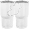 20 oz. Tall Stainless Steel Vacuum Insulated Tumbler White Thumbnail