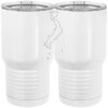 20 oz. Tall Stainless Steel Vacuum Insulated Tumbler White Thumbnail