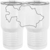 20 oz. Tall Stainless Steel Vacuum Insulated Tumbler White Thumbnail