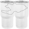 20 oz. Tall Stainless Steel Vacuum Insulated Tumbler White Thumbnail