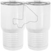 20 oz. Tall Stainless Steel Vacuum Insulated Tumbler White Thumbnail