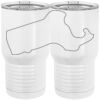 20 oz. Tall Stainless Steel Vacuum Insulated Tumbler White Thumbnail