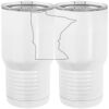 20 oz. Tall Stainless Steel Vacuum Insulated Tumbler White Thumbnail