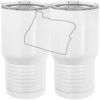 20 oz. Tall Stainless Steel Vacuum Insulated Tumbler White Thumbnail