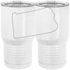 20 oz. Tall Stainless Steel Vacuum Insulated Tumbler White Thumbnail