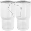 20 oz. Tall Stainless Steel Vacuum Insulated Tumbler White Thumbnail