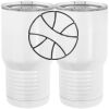 20 oz. Tall Stainless Steel Vacuum Insulated Tumbler White Thumbnail