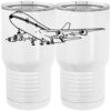 20 oz. Tall Stainless Steel Vacuum Insulated Tumbler White Thumbnail