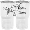 20 oz. Tall Stainless Steel Vacuum Insulated Tumbler White Thumbnail