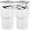 20 oz. Tall Stainless Steel Vacuum Insulated Tumbler White Thumbnail