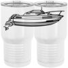 20 oz. Tall Stainless Steel Vacuum Insulated Tumbler White Thumbnail