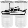 20 oz. Tall Stainless Steel Vacuum Insulated Tumbler White Thumbnail