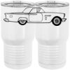20 oz. Tall Stainless Steel Vacuum Insulated Tumbler White Thumbnail