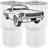 20 oz. Tall Stainless Steel Vacuum Insulated Tumbler White Thumbnail