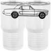 20 oz. Tall Stainless Steel Vacuum Insulated Tumbler White Thumbnail