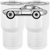 20 oz. Tall Stainless Steel Vacuum Insulated Tumbler White Thumbnail