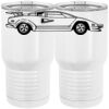 20 oz. Tall Stainless Steel Vacuum Insulated Tumbler White Thumbnail