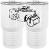 20 oz. Tall Stainless Steel Vacuum Insulated Tumbler White Thumbnail