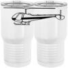20 oz. Tall Stainless Steel Vacuum Insulated Tumbler White Thumbnail