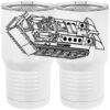 20 oz. Tall Stainless Steel Vacuum Insulated Tumbler White Thumbnail
