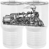 20 oz. Tall Stainless Steel Vacuum Insulated Tumbler White Thumbnail