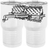 20 oz. Tall Stainless Steel Vacuum Insulated Tumbler White Thumbnail