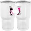 20 oz. Tall Stainless Steel Vacuum Insulated Tumbler White Thumbnail