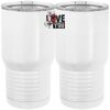 20 oz. Tall Stainless Steel Vacuum Insulated Tumbler White Thumbnail